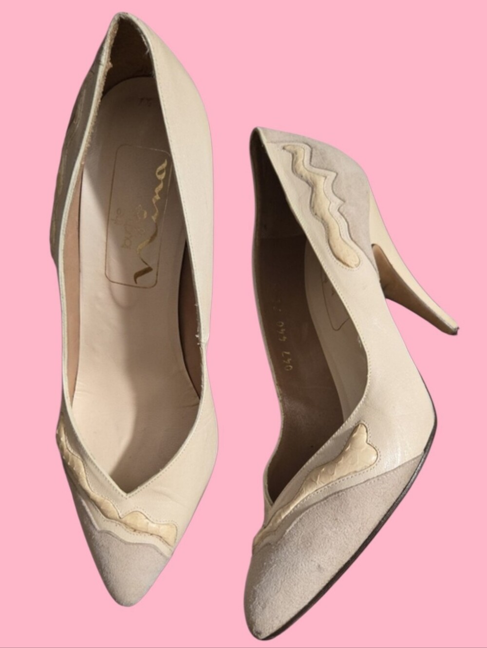 Vintage Cream Heels